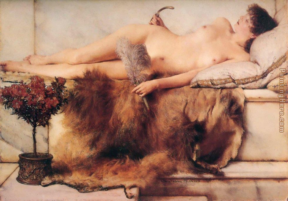 In the Tepidarium painting - Sir Lawrence Alma-Tadema In the Tepidarium art painting